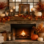 Fall Fireplace Mantel Decor Ideas