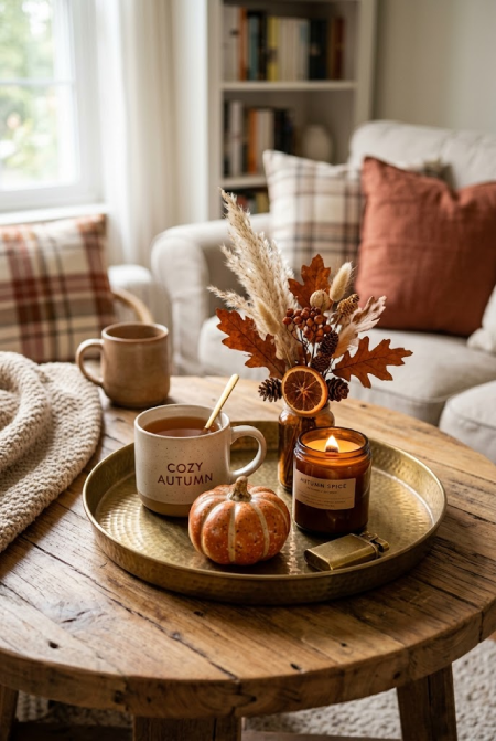 Round coffee table fall 